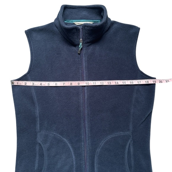 Woolrich Women’s Andes Fleece Navy Blue Zip Up Vest Small - Picture 9 of 9